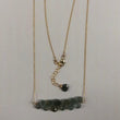 Load image into Gallery viewer, Moss Gemstone Row Necklace (Sale 15% off)