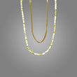 Load image into Gallery viewer, Larimar and Labradorite Layering Necklace (Sale 10% off)