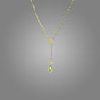 Load image into Gallery viewer, Dramatic Gemstone Y-Necklace