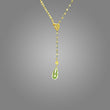 Load image into Gallery viewer, Dramatic Gemstone Y-Necklace
