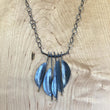 Load image into Gallery viewer, Black Feather Necklace