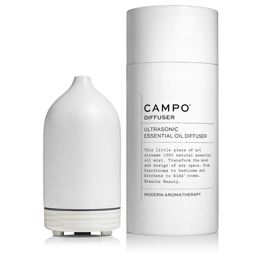 Ultrasonic Essential Oil Diffuser - White Ceramic with Box