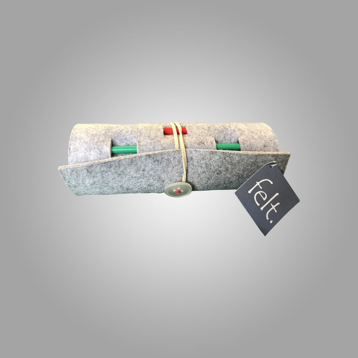 Felt Wool Roll up Pencil Case