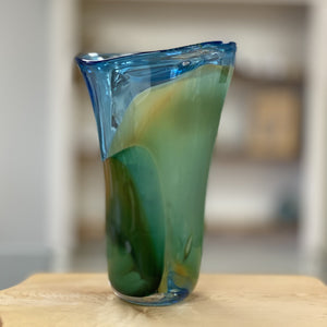 Landscape Blown Glass Vase (Sale 10% off)