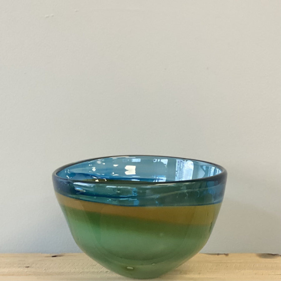 Blown Glass Landscape Bowl