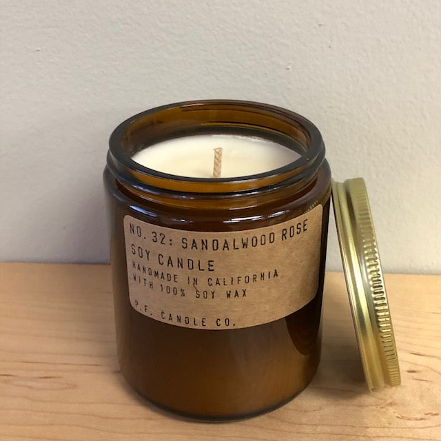 P.F. Candle Co. - Sandalwood Rose Candle (Sale 50% off)
