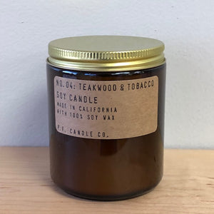 P.F. Candle Co. - Teakwood & Tobacco Candle (Sale 50% off)