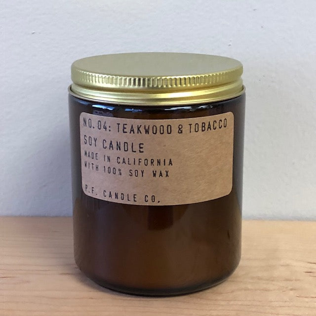 P.F. Candle Co. - Teakwood & Tobacco Candle (Sale 50% off)
