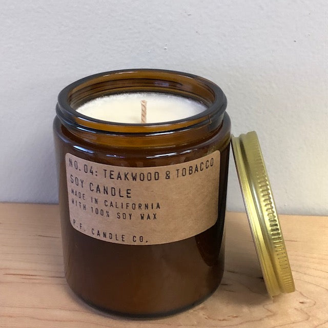 P.F. Candle Co. - Teakwood & Tobacco Candle (Sale 50% off)