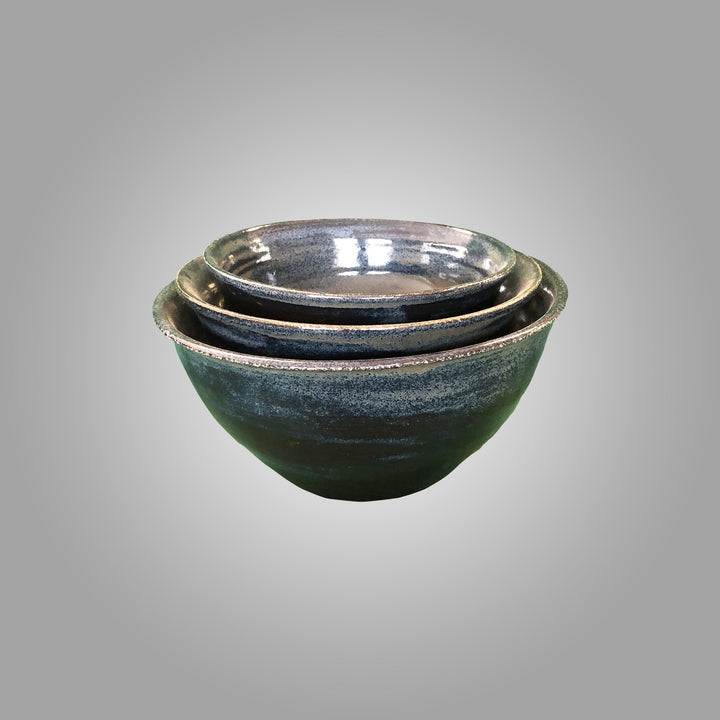 BayclayBlue Bowls - set of 3