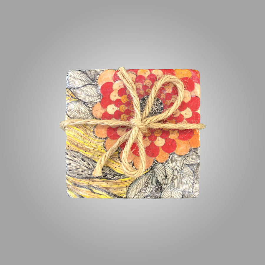 Devika Art Coasters Sets of 4 nos.  (Sale 25% Discount)