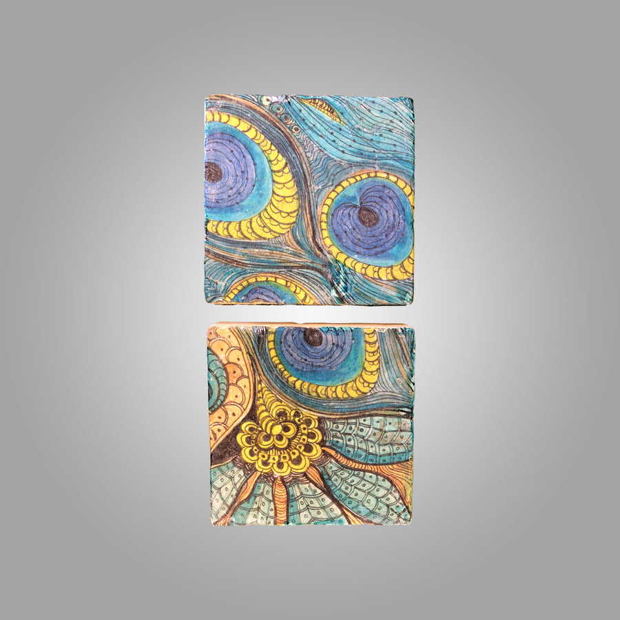 Devika Art Coasters Sets of 4 nos.  (Sale 25% Discount)