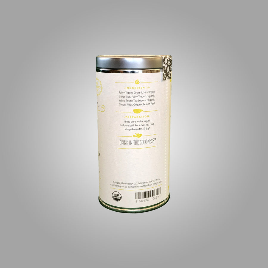 Organic Tea White Lemon Ginger (Sale 50% off)
