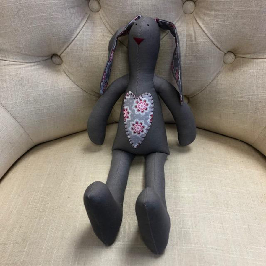 Stuffed Soft Bunny - Gray