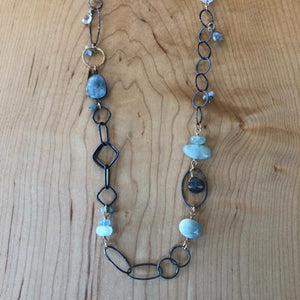 Mixed Shapes with Aquamarine & Labradorite (Sale 10% off)