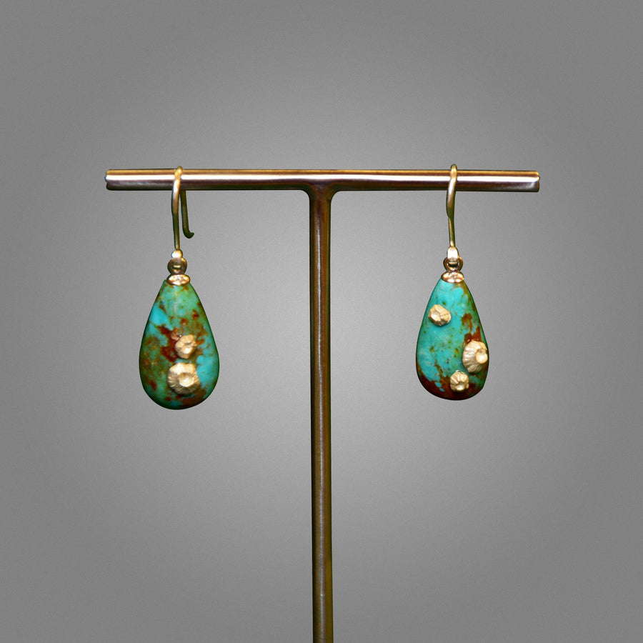 Small Turquoise Drops with Barnacles