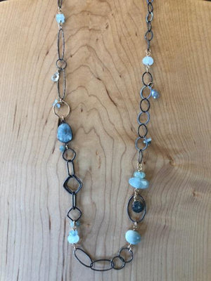 Mixed Shapes with Aquamarine & Labradorite (Sale 10% off)