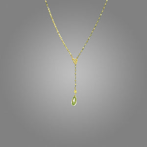 Dramatic Gemstone Y-Necklace