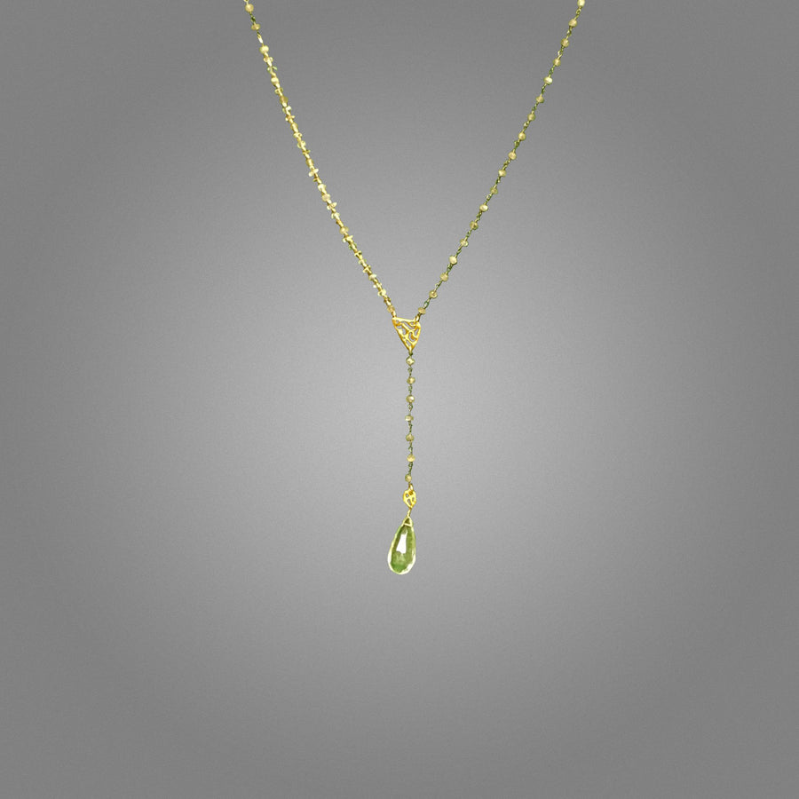 Dramatic Gemstone Y-Necklace