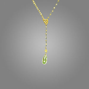 Dramatic Gemstone Y-Necklace