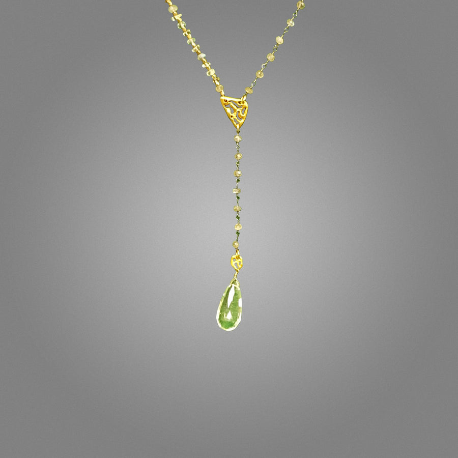 Dramatic Gemstone Y-Necklace