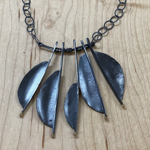 Black Feather Necklace